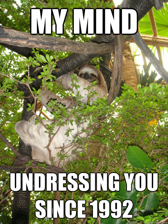 my mind undressing you since 1992 - my mind undressing you since 1992  Inappropriate Sloth