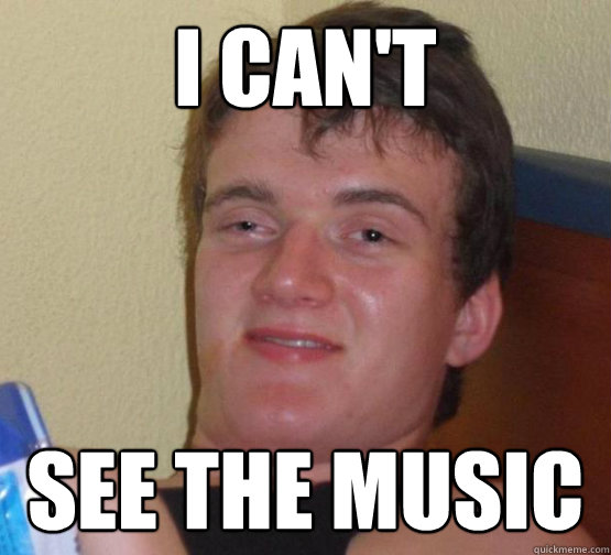 I Can't See the music  10 Guy ordering Pizza