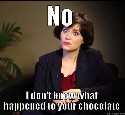 NO I DON'T KNOW WHAT HAPPENED TO YOUR CHOCOLATE Misc