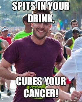 Spits in your drink, Cures your cancer!  Ridiculously photogenic guy