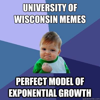 University of Wisconsin Memes Perfect model of exponential growth  Success Kid