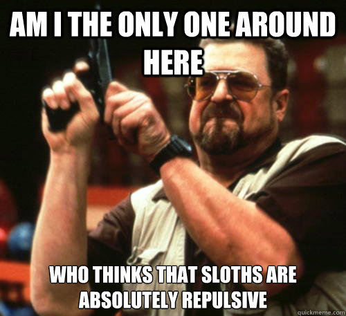 Am i the only one around here who thinks that sloths are absolutely repulsive  Am I The Only One Around Here