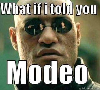 WHAT IF I TOLD YOU  MODEO Matrix Morpheus