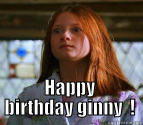  HAPPY BIRTHDAY GINNY  ! Misc