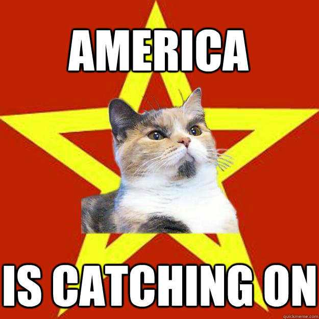 America Is catching on  Lenin Cat