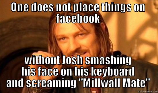 ONE DOES NOT PLACE THINGS ON FACEBOOK WITHOUT JOSH SMASHING HIS FACE ON HIS KEYBOARD AND SCREAMING 