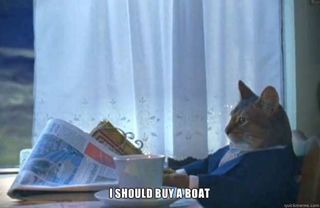 I SHOULD BUY A BOAT   Sophisticated Cat