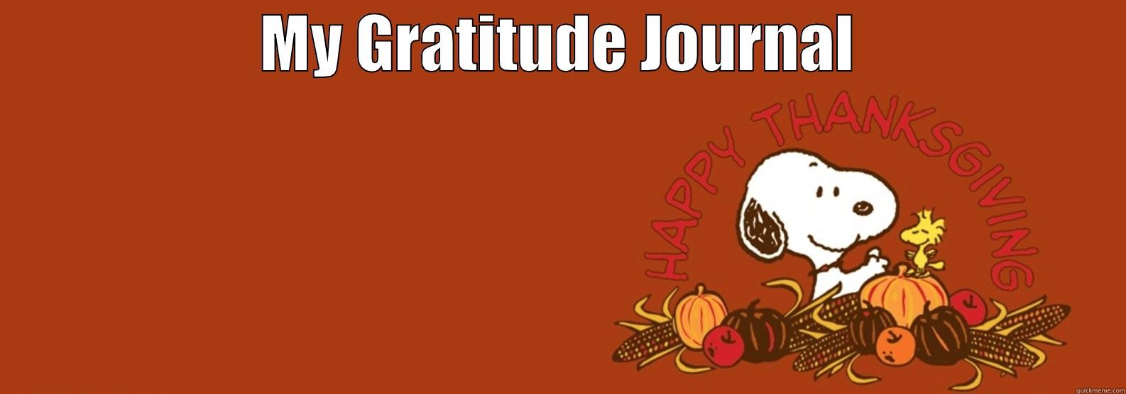 MY GRATITUDE JOURNAL  Misc