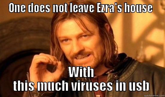 ONE DOES NOT LEAVE EZRA'S HOUSE  WITH THIS MUCH VIRUSES IN USB Boromir