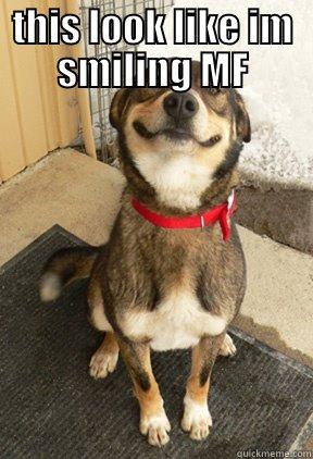 THIS LOOK LIKE IM SMILING MF  Good Dog Greg