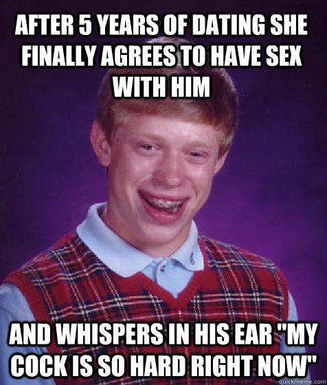 AFTER 5 YEARS OF DATING SHE FINALLY AGREES TO HAVE SEX WITH HIM AND WHISPERS IN HIS EAR 