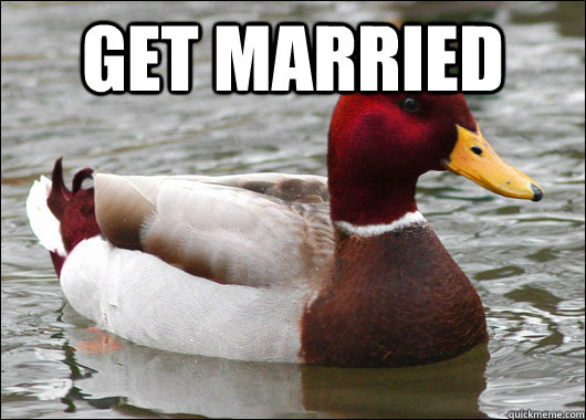 get married   Malicious Advice Mallard