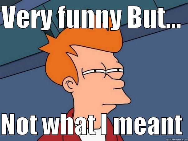 VERY FUNNY BUT...   NOT WHAT I MEANT Futurama Fry