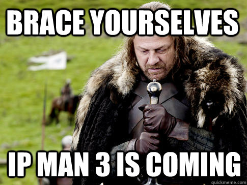 Brace yourselves Ip Man 3 is coming  Eddard Stark
