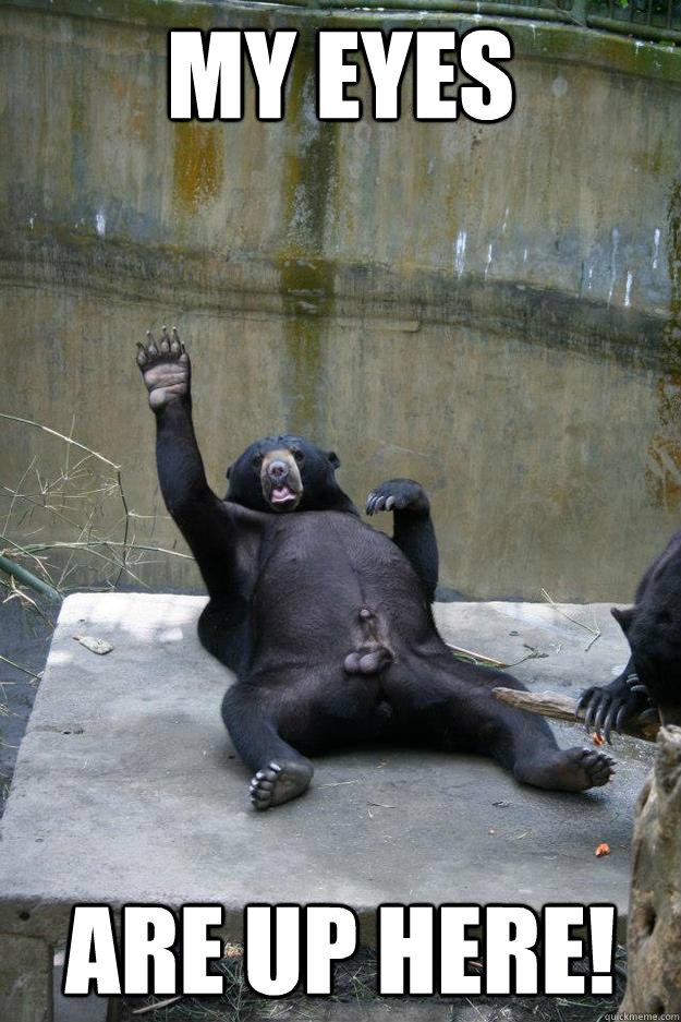 My eyes are up here! - My eyes are up here!  Misc