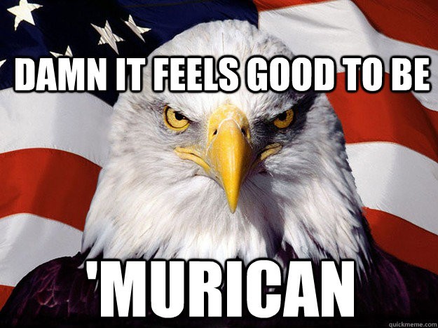 Damn it feels good to be 'Murican - Damn it feels good to be 'Murican  Patriotic Eagle