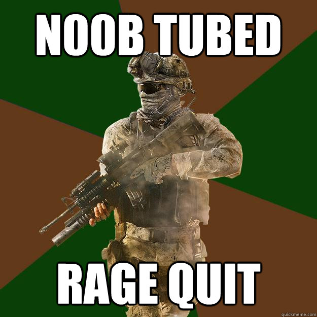 n00b tubed rage quit  Call of Duty Addict