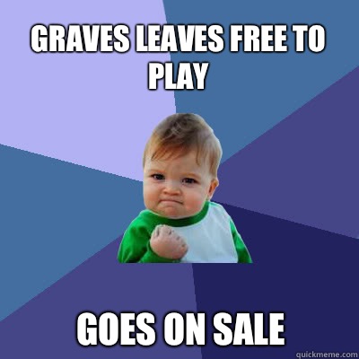 Graves leaves free to play Goes on sale  Success Baby