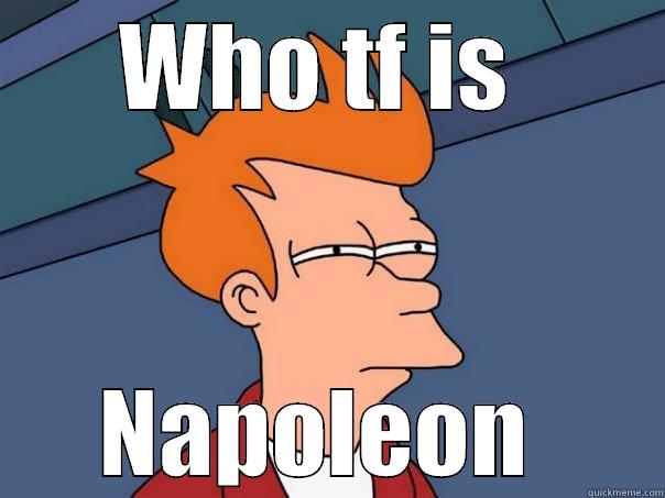 WHO TF IS  NAPOLEON  Futurama Fry