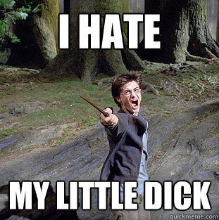 i hate my little dick  Pissed off Harry