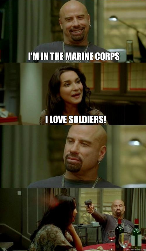 I'm in the marine corps I love soldiers! - I'm in the marine corps I love soldiers!  Skinhead John v2