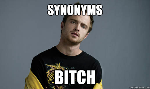 Synonyms bitch - Synonyms bitch  Jesse Pinkman Loves the word Bitch