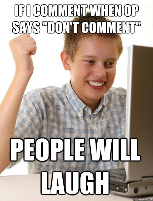 If i comment when op says 