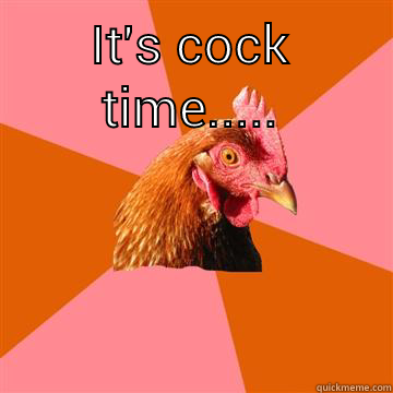 What did u say? - IT'S COCK TIME.....  Anti-Joke Chicken