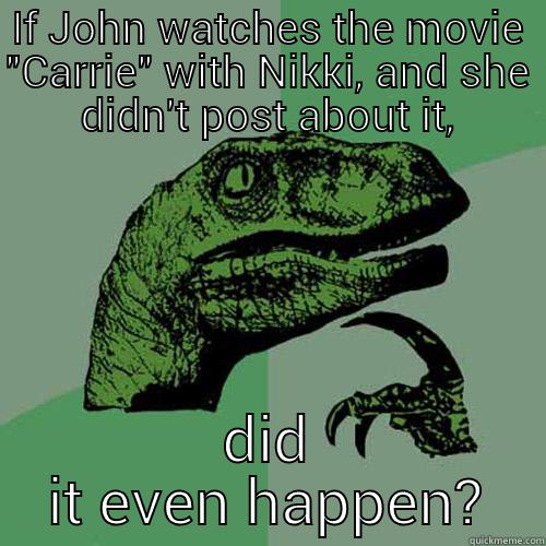 IF JOHN WATCHES THE MOVIE 