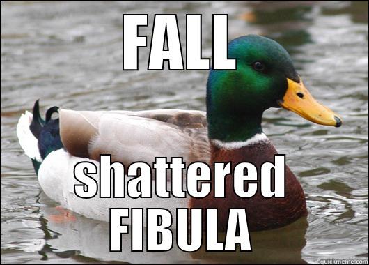 FALL SHATTERED FIBULA Actual Advice Mallard