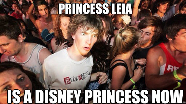 Princess Leia   is a Disney princess now  Sudden clarity clarance