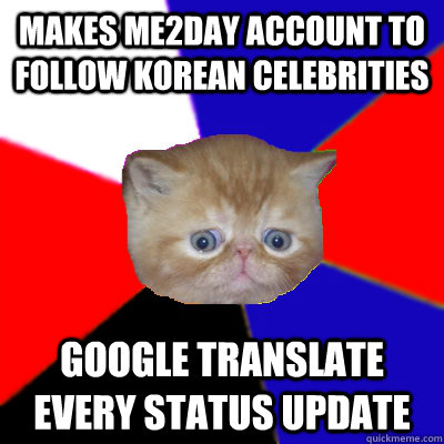 makes me2day account to follow korean celebrities google translate every status update  Koreaboo Kitty