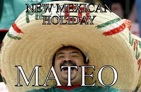 NEW MEXICAN HOLIDAY MATEO Merry mexican