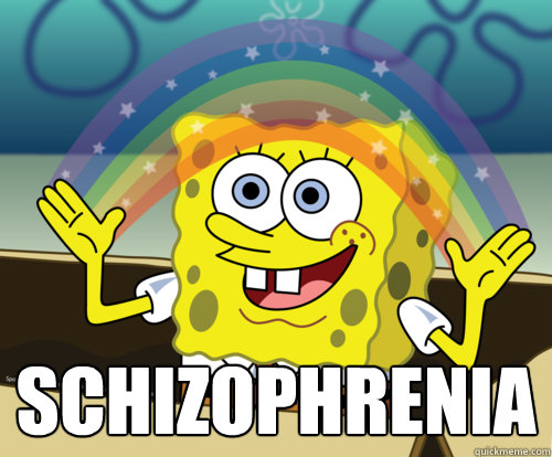  Schizophrenia  Spongebob rainbow