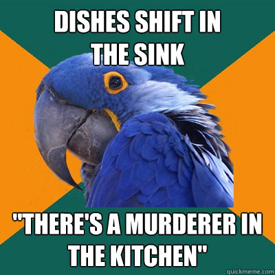 dishes shift in 
the sink
 