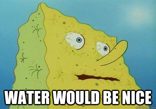  water would be nice -  water would be nice  Addiction Spongebob