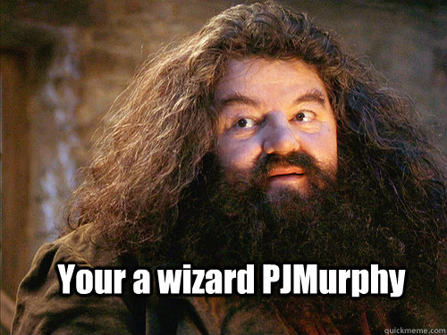 Your a wizard PJMurphy  