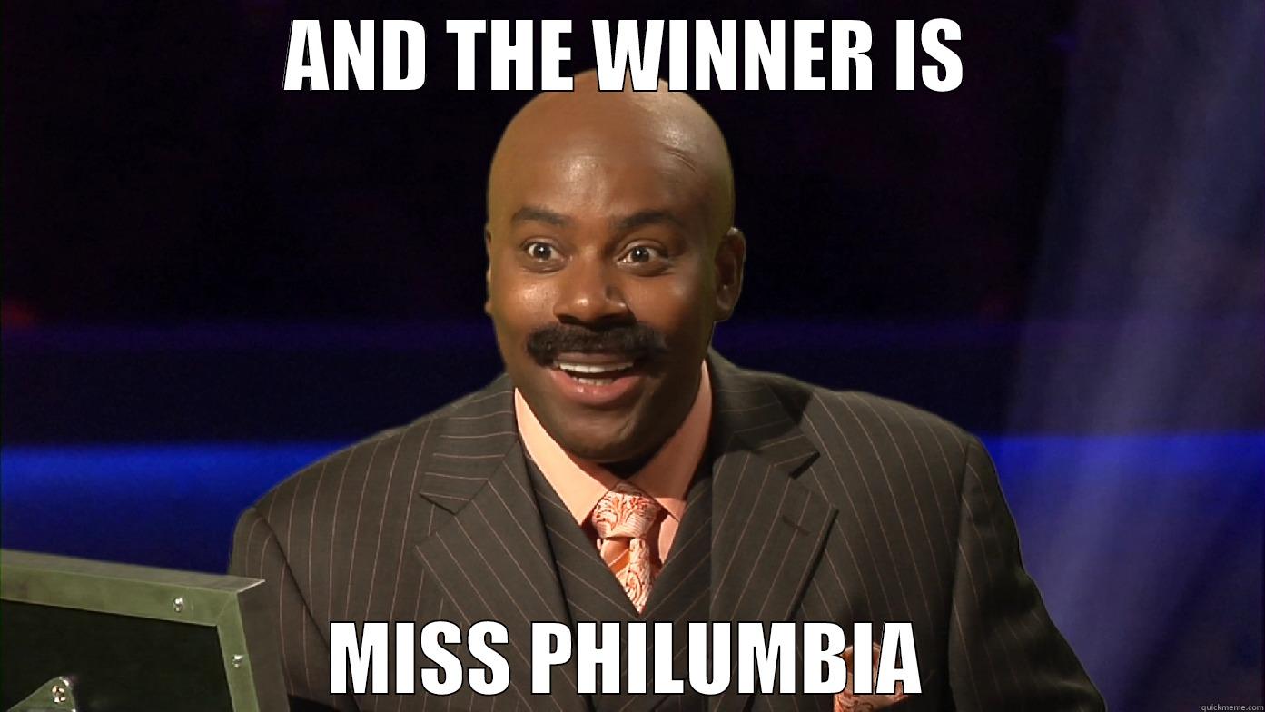 AND THE WINNER IS MISS PHILUMBIA Misc