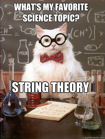 What's my favorite science topic?

 String Theory   Science Cat