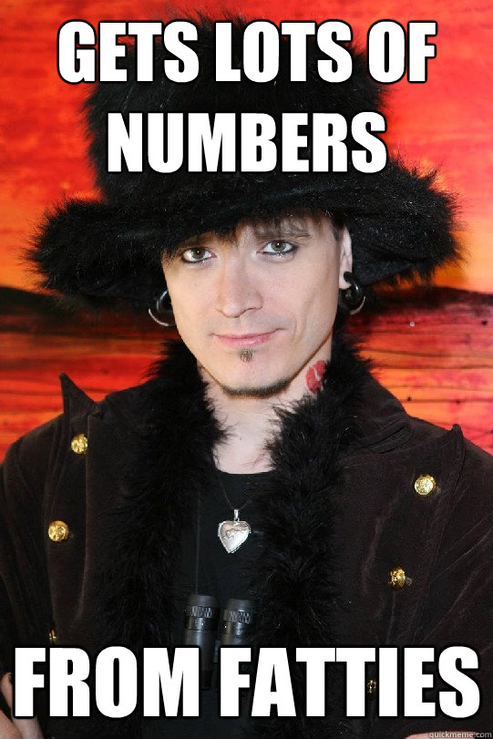 Gets lots of numbers From fatties  Lolgame