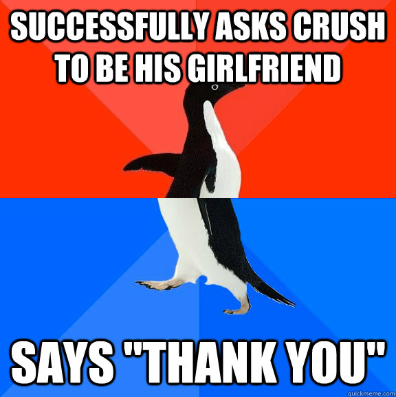 Successfully asks crush to be his girlfriend  says 