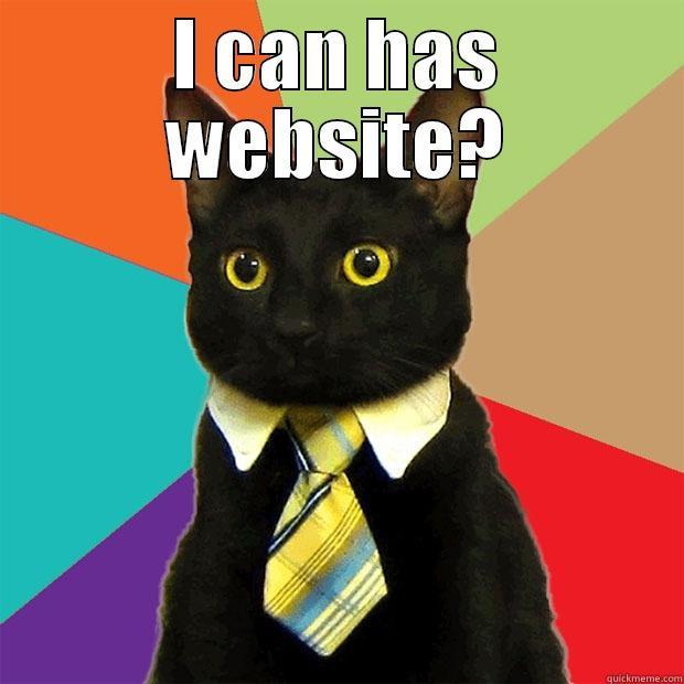 I CAN HAS WEBSITE?  Business Cat