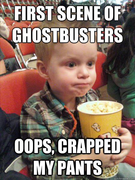 First scene of Ghostbusters oops, crapped my pants  Movie Critic Kid