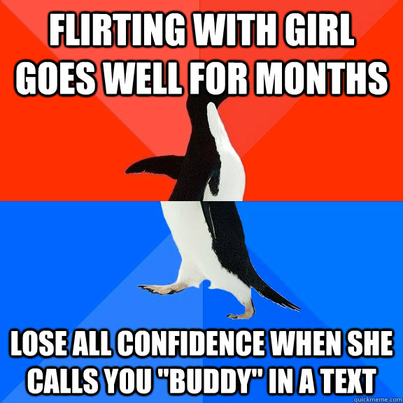 flirting with girl goes well for months Lose all confidence when she calls you 
