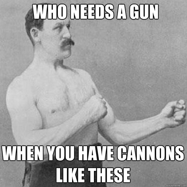 Who needs a gun When you have cannons like these - Who needs a gun When you have cannons like these  Misc