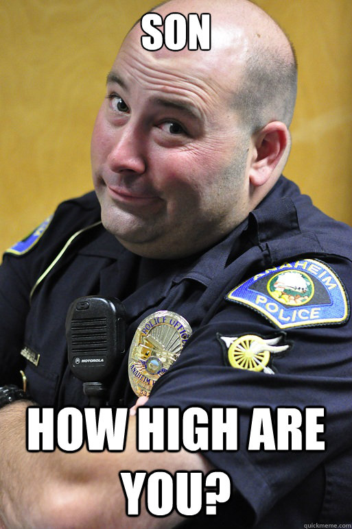 SON HOW HIGH ARE YOU? - SON HOW HIGH ARE YOU?  Officer Douchbag