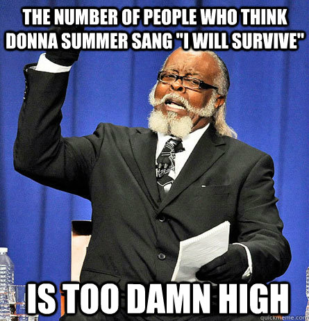 The number of people who think Donna Summer sang 