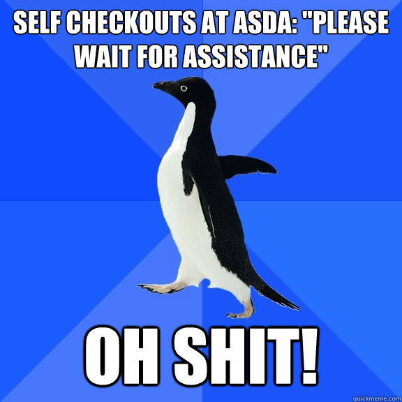 Self checkouts at Asda: 