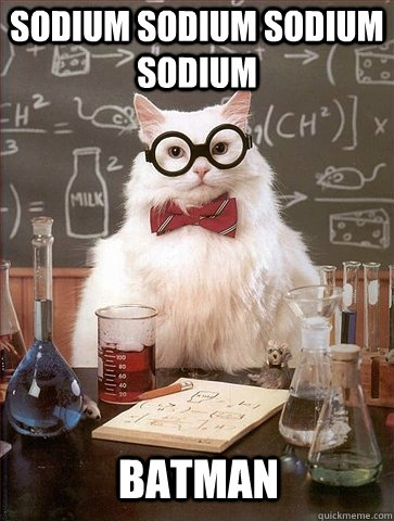 sodium sodium sodium sodium batman  Chemistry Cat
