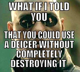 WHAT IF I TOLD YOU THAT YOU COULD USE A DEICER WITHOUT COMPLETELY DESTROYING IT  Matrix Morpheus